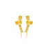 Citrine CZ Mixed Shape 925 Sterling Silver Ear Cuff