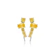 Citrine CZ Mixed Shape 925 Sterling Silver Ear Cuff Citrine CZ Mixed Shape 925 Sterling Silver Ear Cuff