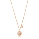 Mother Of Pearl Moon With Hanging Star Silver Necklace