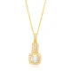 Geometric Square Clear CZ 925 Sterling Silver Necklace Geometric Square Clear CZ 925 Sterling Silver Necklace