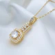 Geometric Square Clear CZ 925 Sterling Silver Necklace Geometric Square Clear CZ 925 Sterling Silver Necklace