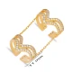 Clear CZ Double Chain 925 Sterling Silver Ring Clear CZ Double Chain 925 Sterling Silver Ring