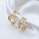 Clear CZ Double Chain 925 Sterling Silver Ring Clear CZ Double Chain 925 Sterling Silver Ring