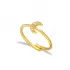 Moon CZ Adjustable 925 Sterling Silver Ring