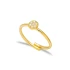 Round Adjustable Woman Sterling Silver Ring