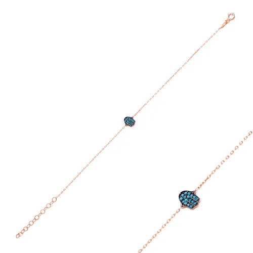 Micro Turquoise 925 Sterling Silver Bracelet