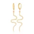 Snake CZ Pair 925 Sterling Silver Earrings
