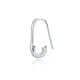 Safety Pin Single 925 Sterling Silver Earrings Safety Pin Single 925 Sterling Silver Earrings