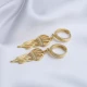 Plain Jellyfish Animal Dangle Sterling Silver Earrings