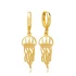 Plain Jellyfish Animal Dangle Sterling Silver Earrings
