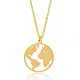 Plain Earth 925 Sterling Silver Necklace