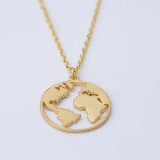 Plain Earth 925 Sterling Silver Necklace