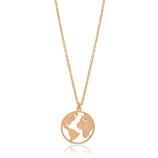 Plain Earth 925 Sterling Silver Necklace