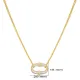 Oval Shape CZ 925 Sterling Silver Necklace