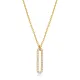 Tiny Geometric Shape CZ 925 Sterling Silver Necklace