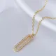 Tiny Geometric Shape CZ 925 Sterling Silver Necklace
