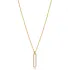 Tiny Geometric Shape CZ 925 Sterling Silver Necklace