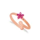 Flower Ruby Adjustable 925 Sterling Silver Ring Flower Ruby Adjustable 925 Sterling Silver Ring