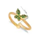 Butterfly Emerald Adjustable 925 Sterling Silver Ring Butterfly Emerald Adjustable 925 Sterling Silver Ring
