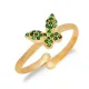 Butterfly Emerald Adjustable 925 Sterling Silver Ring Butterfly Emerald Adjustable 925 Sterling Silver Ring
