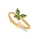 Butterfly Emerald Adjustable 925 Sterling Silver Ring Butterfly Emerald Adjustable 925 Sterling Silver Ring