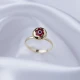Cute Round Shape Red Evil Eye Woman 925 Silver Ring Cute Round Shape Red Evil Eye Woman 925 Silver Ring