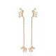 Minimalist Shiny Zircon Stone Long Earrings Minimalist Shiny Zircon Stone Long Earrings