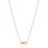 Double Orange Quartz Stone Charm Necklace 925 Sterling Turkish Handmade Wholesale Silver Jewelry
