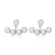 Pearl Design Ear Jackets Earrings Turkish Handmade Wholesale 925 Sterling Silver Jewelry Pearl Design Ear Jackets Earrings Turkish Handmade Wholesale 925 Sterling Silver Jewelry