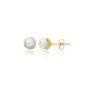 Minimalist Single Pearl 925 Stud Earrings