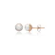 Minimalist Single Pearl 925 Stud Earrings