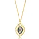 Greek Motif Evil Eye Design Almond Shape Charm Necklace Turkish Handmade Wholesale Jewelry 925 Sterling Silver Pendant Greek Motif Evil Eye Design Almond Shape Charm Necklace Turkish Handmade Wholesale Jewelry 925 Sterling Silver Pendant