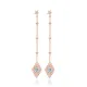 Star Evil Eye Turquoise Long Earrings Star Evil Eye Turquoise Long Earrings