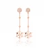 Snowflake CZ Long 925 Sterling Silver Earrings