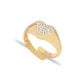 CZ Heart Adjustable 925 Sterling Silver Ring CZ Heart Adjustable 925 Sterling Silver Ring