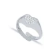 CZ Heart Adjustable 925 Sterling Silver Ring CZ Heart Adjustable 925 Sterling Silver Ring