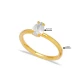 Clear Pear Solitaire CZ 925 Sterling Silver Ring Clear Pear Solitaire CZ 925 Sterling Silver Ring