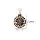 Round Shape Mystic Topaz CZ 925 Sterling Silver Pendant Round Shape Mystic Topaz CZ 925 Sterling Silver Pendant