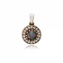 Round Shape Mystic Topaz CZ 925 Sterling Silver Pendant