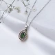 Oval Shape Emerald CZ 925 Sterling Silver Pendant - Sade 925 Silver Jewelry