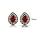 Pear Shape Garnet CZ 925 Sterling Silver Earrings Pear Shape Garnet CZ 925 Sterling Silver Earrings