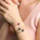 Clear Cubic CZ Star 925 Sterling Silver Bracelet
