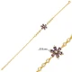 Cubic CZ Amethyst Pear Flower Women 925 Silver Bracelet Cubic CZ Amethyst Pear Flower Women 925 Silver Bracelet