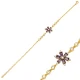 Cubic CZ Amethyst Pear Flower Women 925 Silver Bracelet Cubic CZ Amethyst Pear Flower Women 925 Silver Bracelet