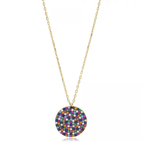 Mix Round Shape 925 Sterling Silver Necklace