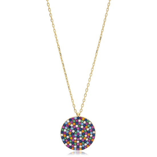 Mix Round Shape 925 Sterling Silver Necklace Mix Round Shape 925 Sterling Silver Necklace