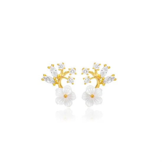 Flower Style 925 Sterling Silver Earrings Flower Style 925 Sterling Silver Earrings