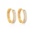 Ø21mm Trendy Baguette Handcrafted Cubic Zircon Stone Hoop Earrings Turkish Wholesale 925 Silver Jewelry