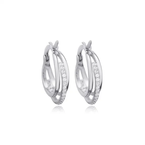 Round Shape Cubic Zircon Stone Handcraft Wholesale Hoop Earrings Turkish 925 Sterling Silver Jewelry Round Shape Cubic Zircon Stone Handcraft Wholesale Hoop Earrings Turkish 925 Sterling Silver Jewelry