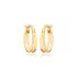 Double Round Plain 925 Sterling Silver Earrings